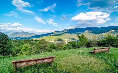 Private grounds with views